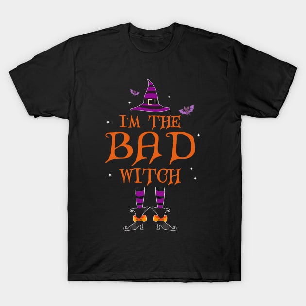 I'm The Bad Witch Group Halloween Couple Costume T-Shirt by Camryndougherty